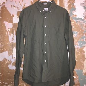 Taylor Stitch Button Up Oxford, Green 42